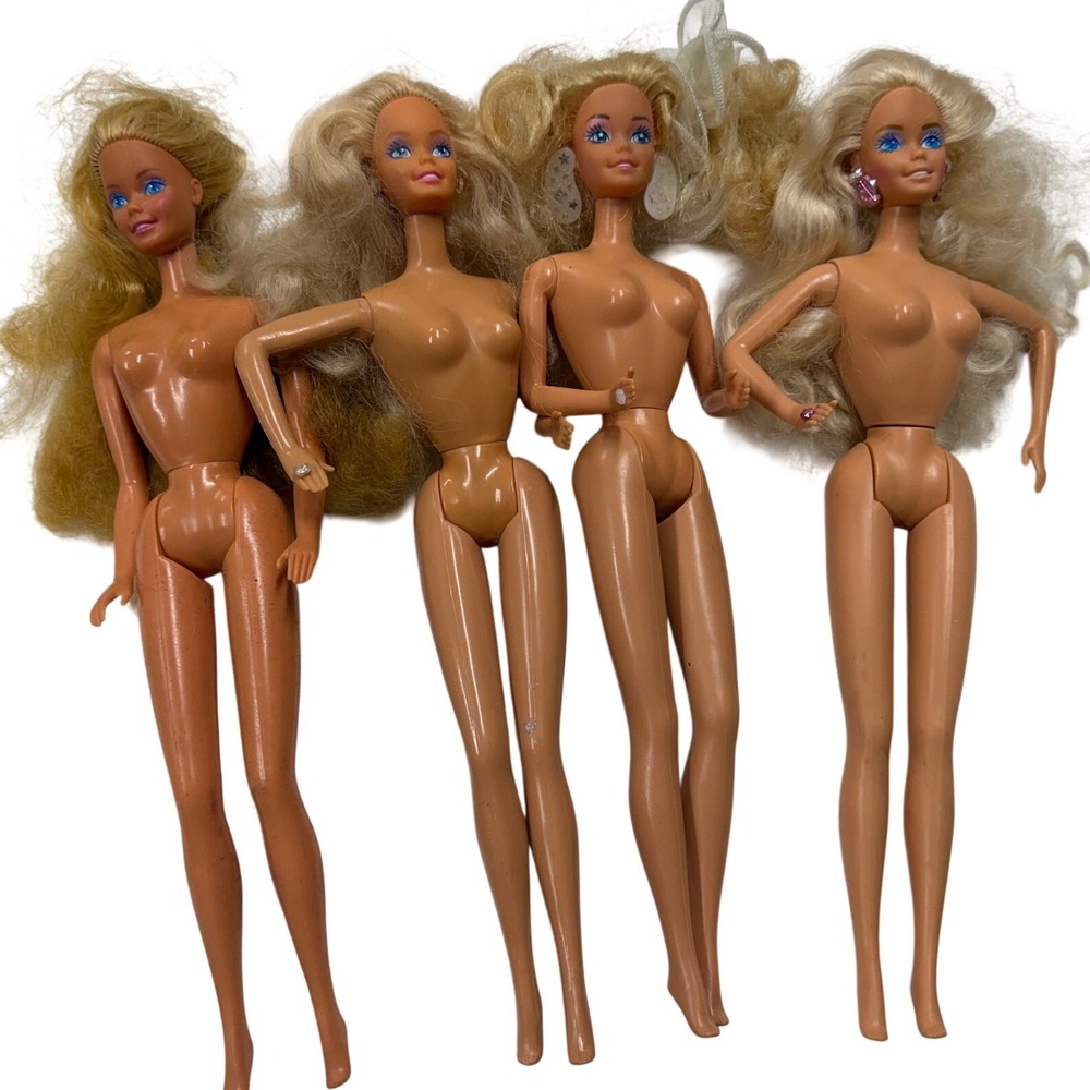 Vintage Mattel Barbie Doll Lot 4 Blonde